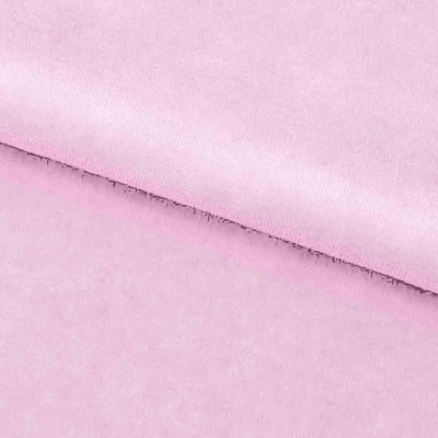 Велюр JS LIGHT 1, 220 гр/м2, шир.150 см, (3,3 м/кг), цвет бл.розовый - купить в Ростове-на-Дону. Цена 1 055.34 руб.