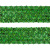 Тесьма с пайетками D4, шир. 35 мм/уп. 25+/-1 м, цвет зелёный - купить в Ростове-на-Дону. Цена: 1 308.30 руб.