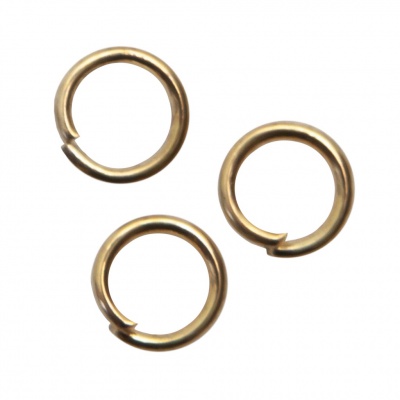Кольцо  соединительное для бижутерии 5 мм, цв.-золото - купить в Ростове-на-Дону. Цена: 0.44 руб.