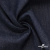 Ткань костюмная "Джинс" с начесом, 320 г/м2, 80% хлопок 20%полиэстер, шир. 160 см, т.синий - купить в Ростове-на-Дону. Цена 492.24 руб.