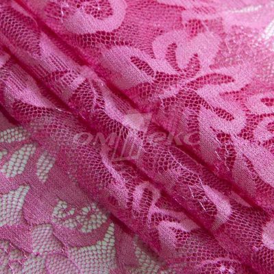 Кружевное полотно стрейч XD-WINE, 100 гр/м2, шир.150см, цвет розовый - купить в Ростове-на-Дону. Цена 1 851.10 руб.