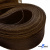 Регилиновая лента, шир.80мм, (уп.25 ярд), цв.- коричневый - купить в Ростове-на-Дону. Цена: 648.89 руб.