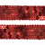 Тесьма с пайетками 3, шир. 20 мм/уп. 25+/-1 м, цвет красный - купить в Ростове-на-Дону. Цена: 778.19 руб.