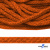 Шнур плетеный d-6 мм, 70% хлопок 30% полиэстер, уп.90+/-1 м, цв.1066-апельсин - купить в Ростове-на-Дону. Цена: 594 руб.