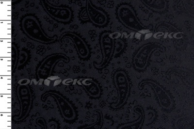 Ткань подкладочная жаккард Р14098, чёрный, 85 г/м2, шир. 150 см, 230T - купить в Ростове-на-Дону. Цена 166.45 руб.