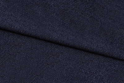 Ткань джинсовая №96, 160 гр/м2, шир.148см, цвет т.синий - купить в Ростове-на-Дону. Цена 350.42 руб.