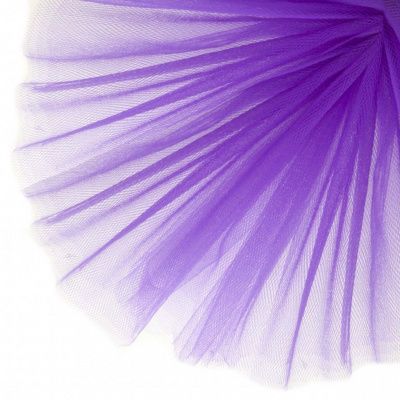 Фатин матовый 16-85, 12 гр/м2, шир.300см, цвет фиолетовый - купить в Ростове-на-Дону. Цена 97.30 руб.