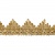 Тесьма металлизированная 0384-0240, шир. 40 мм/уп. 25+/-1 м, цвет золото - купить в Ростове-на-Дону. Цена: 490.74 руб.