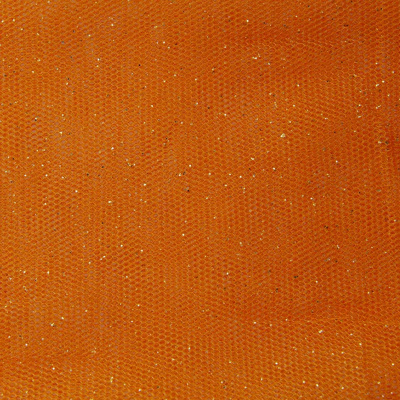 Сетка Глиттер, 24 г/м2, шир.145 см., оранжевый - купить в Ростове-на-Дону. Цена 118.43 руб.