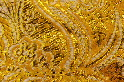 Ткань костюмная жаккард №12, 140 гр/м2, шир.150см, цвет жёлтый - купить в Ростове-на-Дону. Цена 383.29 руб.