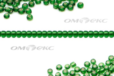 Бисер (SL) 11/0 ( упак.100 гр) цв.27В - зелёный - купить в Ростове-на-Дону. Цена: 53.34 руб.