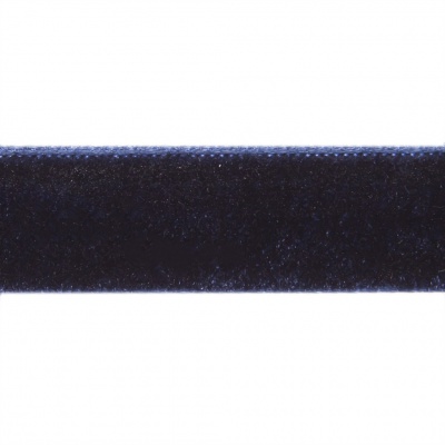 Лента бархатная нейлон, шир.12 мм, (упак. 45,7м), цв.180-т.синий - купить в Ростове-на-Дону. Цена: 411.60 руб.