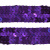 Тесьма с пайетками 12, шир. 20 мм/уп. 25+/-1 м, цвет фиолет - купить в Ростове-на-Дону. Цена: 778.19 руб.