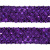 Тесьма с пайетками 12, шир. 35 мм/уп. 25+/-1 м, цвет фиолет - купить в Ростове-на-Дону. Цена: 1 308.30 руб.