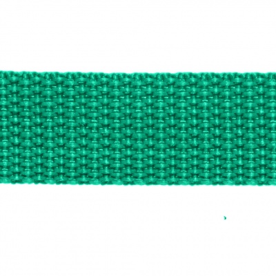 Стропа текстильная, шир. 25 мм (в нам. 50+/-1 ярд), цвет яр.зелёный - купить в Ростове-на-Дону. Цена: 397.52 руб.