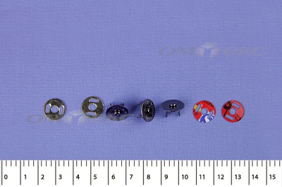 Кнопки магнитные МКМ-02, диам. 18 мм, чёрный никель - купить в Ростове-на-Дону. Цена: 14.49 руб.