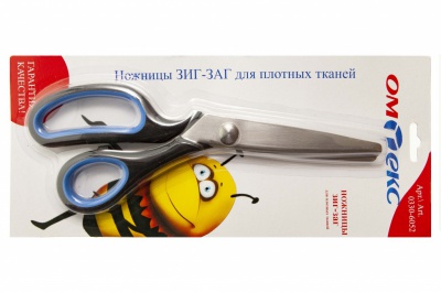Ножницы арт.0330-6052 "ЗИГ-ЗАГ" 5 мм, для плотных тканей , 9"/ 229 мм - купить в Ростове-на-Дону. Цена: 740.56 руб.