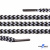 Шнурки #107-16, круглые 130 см, двухцветные цв.серый/чёрный - купить в Ростове-на-Дону. Цена: 31.89 руб.