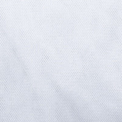 Трикотажное полотно Тюль Кристалл, 100% полиэфир, 16-01/белый, 15гр/м2, шир.160см. - купить в Ростове-на-Дону. Цена 128.39 руб.