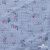 Ткань Муслин принт, 100% хлопок, 125 гр/м2, шир. 140 см, #2308 цв. 69 серо-голубой с цветком - купить в Ростове-на-Дону. Цена 413.11 руб.