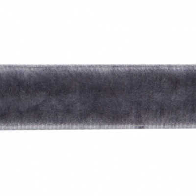 Лента бархатная нейлон, шир.12 мм, (упак. 45,7м), цв.189-т.серый - купить в Ростове-на-Дону. Цена: 457.61 руб.