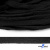 Шнур плетеный d-8 мм плоский, 70% хлопок 30% полиэстер, уп.85+/-1 м, цв.- чёрный - купить в Ростове-на-Дону. Цена: 735 руб.