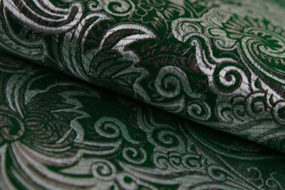 Ткань костюмная жаккард, 135 гр/м2, шир.150см, цвет зелёный№4 - купить в Ростове-на-Дону. Цена 441.94 руб.