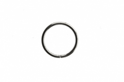 Кольцо металлическое d-15 мм, цв.-никель - купить в Ростове-на-Дону. Цена: 2.45 руб.