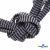 Шнурки #107-07, плоские 130 см, двухцветные цв.серый/чёрный - купить в Ростове-на-Дону. Цена: 23.03 руб.